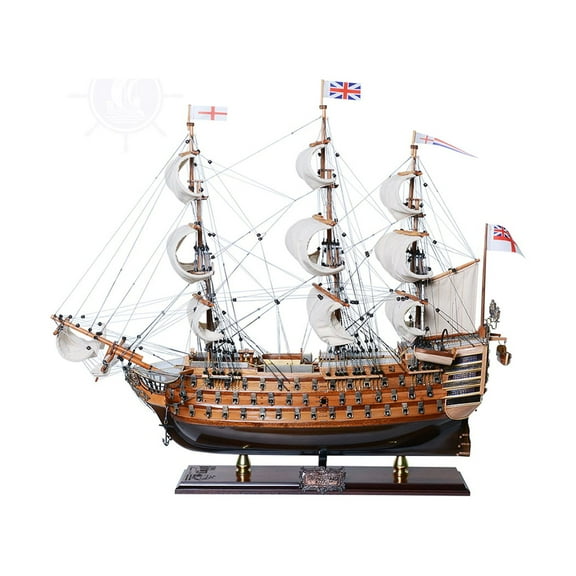 Old Modern Handicrafts HMS Victory Limited Edition Full Crooked Sails Only 100 Units Produced