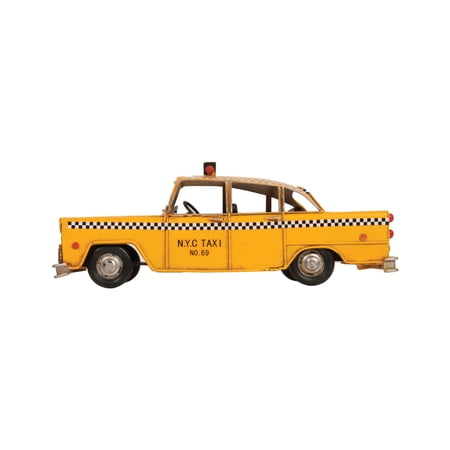 Old Modern Handicrafts Handmade Tin Classic New York City Taxi Model