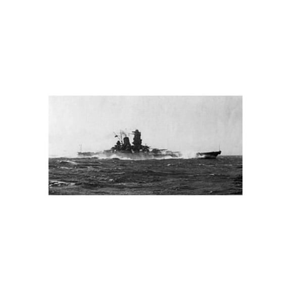 Old Modern Handicrafts Japanese Battleship Yamato Large