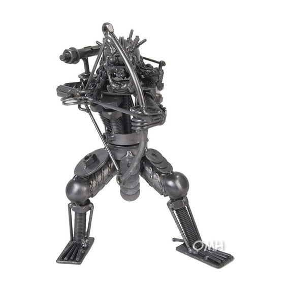 Old Modern Handicrafts Metal Predator with Bow & Arrow