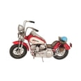 thumbnail image 1 of Old Modern Handicrafts Red Harley-Davidson Motorcycle Metal Handmade, 1 of 7