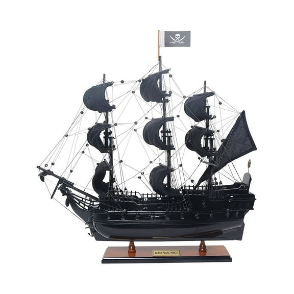 Old Modern Handicrafts Black Pearl Pirate Ship Small