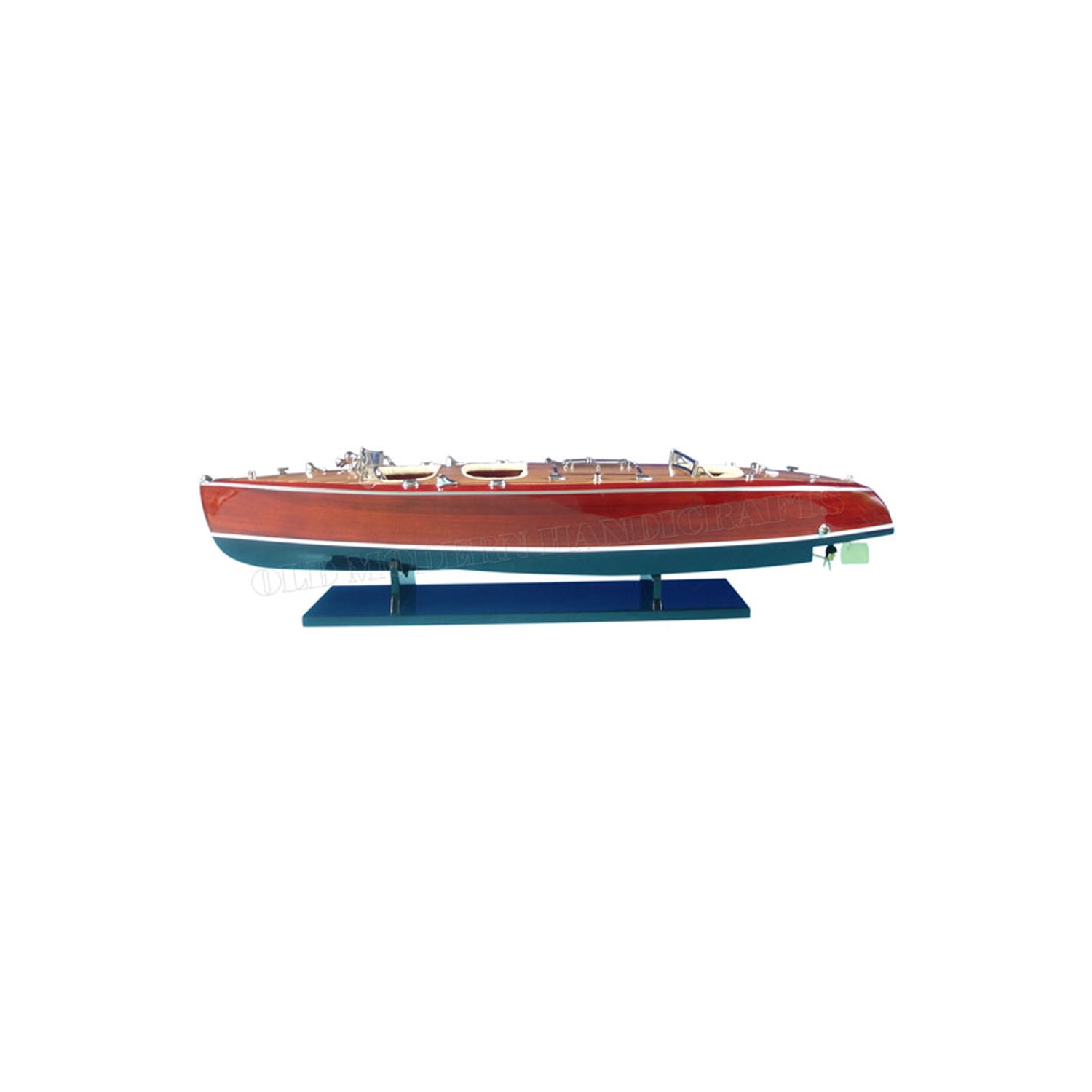 Old Modern Handicrafts Typhoon Painted Speedboat Model - Walmart.com