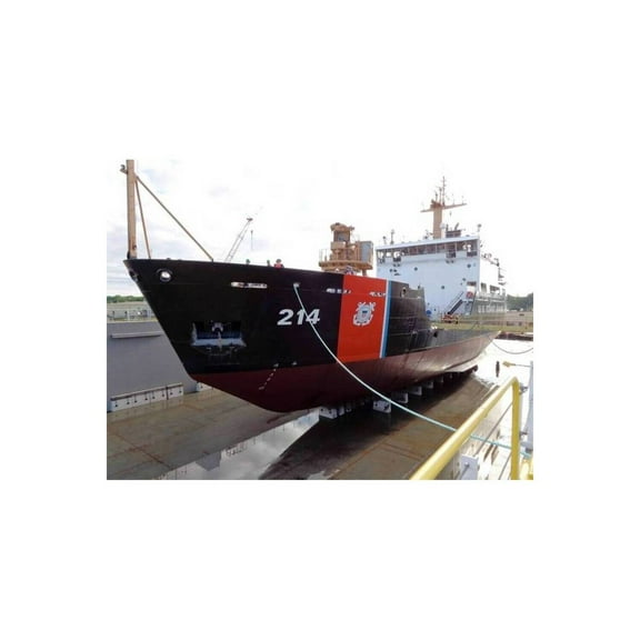 Old Modern Handicrafts CM193 30 in. USCGC Hollyhock WLB-214 Ship Model