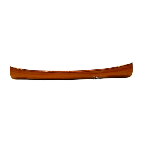 Old Modern Handicrafts Wooden Canoe with Ribs 16 Mahogany