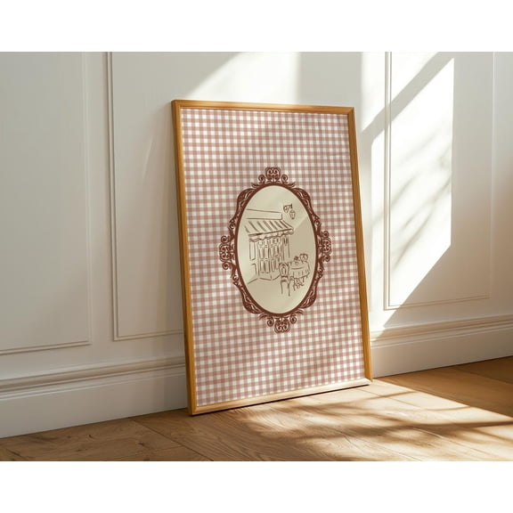 Old Money Aesthetic, French Vintage Bar Cart Art, French Coffee Shop Print Pdf Home Decor UNFRAMED Poster, Wall Art for Decor, Present, 8x12