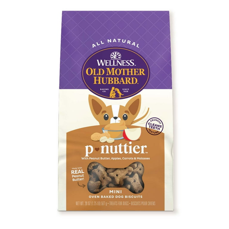 Old Mother Hubbard Crunchy Classic Natural P-Nuttier Mini Biscuits Dog Treats Old Mother Hubbard Crunchy Classic Natural P-Nuttier Mini Biscuits Dog Treats