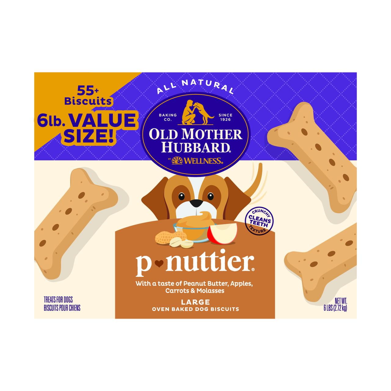 https://i5.walmartimages.com/seo/Old-Mother-Hubbard-by-Wellness-Classic-P-Nuttier-Value-Box-Natural-Large-Biscuits-Dog-Treats-6-lb-box_72204d93-3018-4810-b64f-c0ba79f8c756.e6e0a91175de9e3faa070a9d52e31506.jpeg