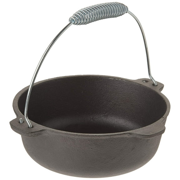 Old Mountain 10175 Pre Seasoned 2-Quart Dutch Oven with Flanged Lid, No Feet