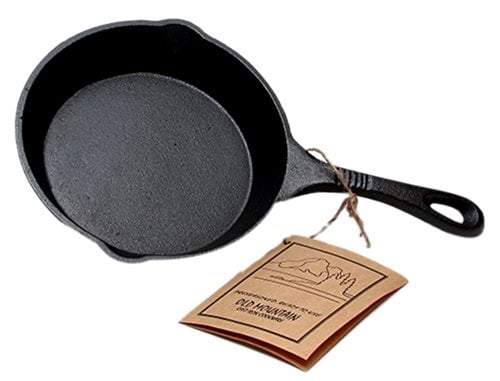 Old Mountain Cast Iron Skillet – Preseasoned, 6.5 Inch, Classic Kitchen Essential