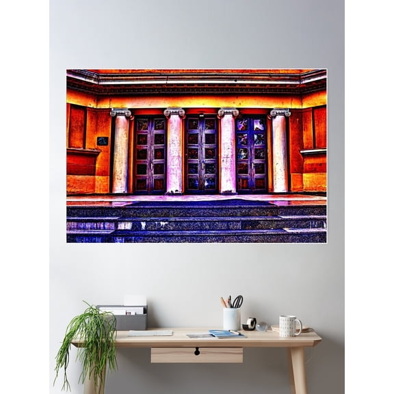 Old Museum Belgrade Fine Art Print Poster Wall Art, Modern Wall Decor For Living Room Bedroom, 12x18 UNFRAMED