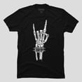 thumbnail image 1 of Old Musician Rock Star Skeleton Hand Funny Music Edgy H31448 Unisex T-Shirt, Up to 5XL Available, 1 of 2
