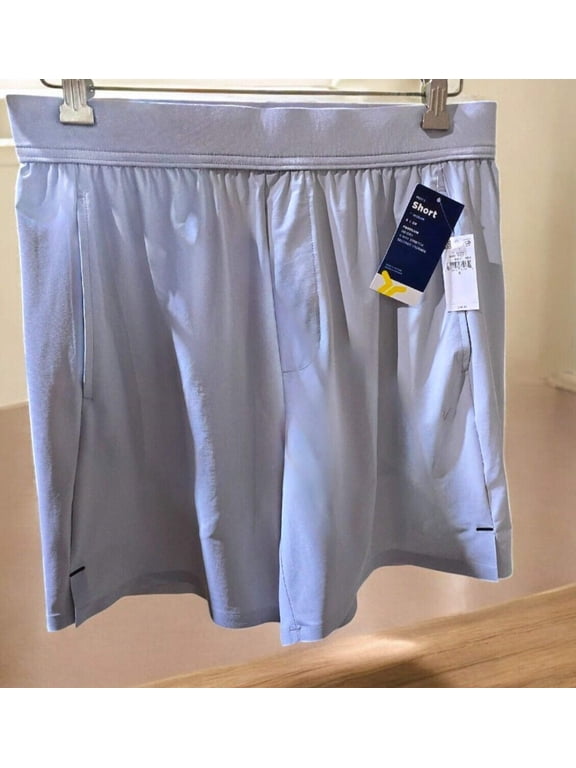 Old Navy 7" Inseam Protrain Go Dry Men's Shorts,Light Gray,