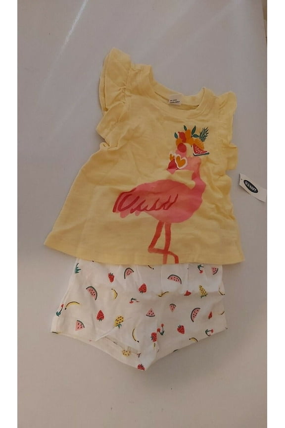 Baby Girls Outfit Set Size 6-12Months Multicolor