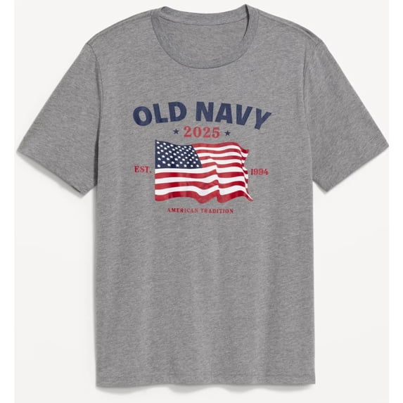 Old Navy Men USA American Flag Independence Day Fourth Of July T-shirt