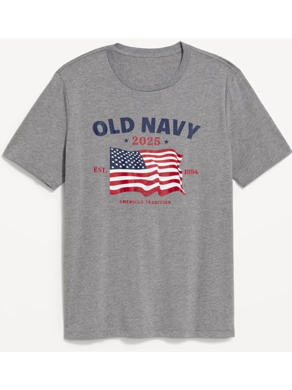 Old Navy Men USA American Flag Independence Day Fourth Of July T-shirt