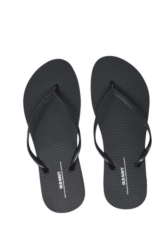 Women Beach Summer Casual Flip Flop Sandals ( 10 Black Flip flops)