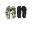 thumbnail image 1 of Old Navy Women Beach Summer Casual Flip Flop Sandals (9 Fruit Print & Black Flip flops ), 1 of 5