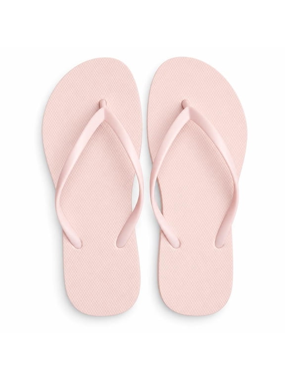 Women's Flip Flop Sandals, Blush, Size 9