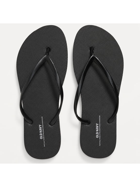 Women's Flip Flops, Black, 5