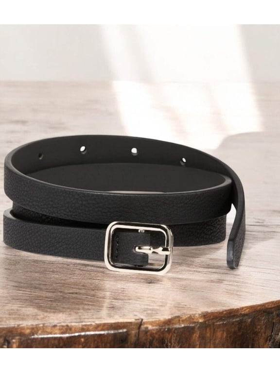 Old Navy Women's Slim Faux Textured-Leather Belt (0.75-inch)