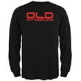 thumbnail image 1 of Old Not Obsolete Funny Birthday Black Adult Long Sleeve T-Shirt - X-Large, 1 of 1