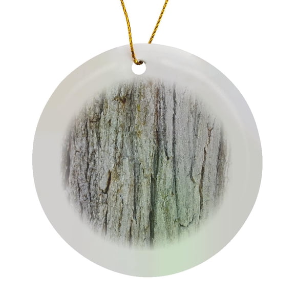 3drose, Old Oak Tree Rough Bark, Circle Porcelain Ornament