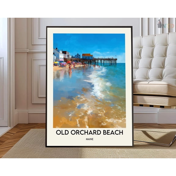 Old Orchard Beach Maine Pier Poster Unframed Paper Print