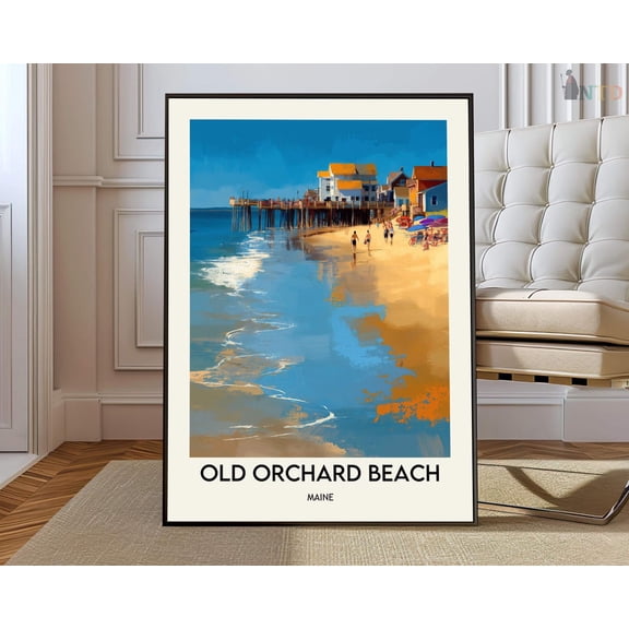 Old Orchard Beach Maine Poster Unframed Paper Print