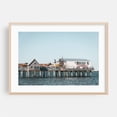 thumbnail image 1 of Old Orchard Beach Pier 03 - Old Orchard Beach Maine Photography Oak Framed Wall Art Print 16 x 24 inches, 1 of 6