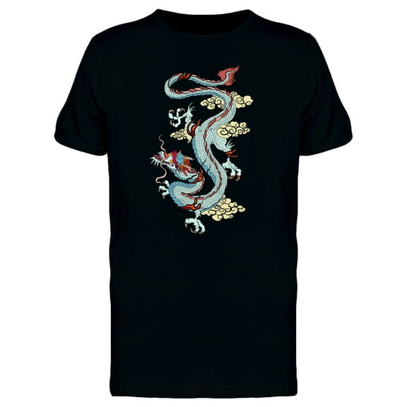 Old Oriental Dragon T-Shirt Men -Image by Shutterstock, Male XX-Large