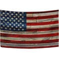thumbnail image 1 of Old Painted American Flag Tapestry Wall Hanging Tapestries Happy Colorful Hippie Psychedelic Art Polyester Carpet Wall Decorative for Living Room Bedroom 80x60inch Gift Decor, 1 of 7