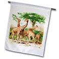 thumbnail image 1 of 3dRose, Old Painting Of Giraffes, 18 x 27 inch Garden Flag, 1 of 1