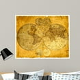 thumbnail image 1 of Old Paper World Map Wall Mural by Wallmonkeys Peel and Stick Graphic (36 in W x 29 in H) WM141197, 1 of 4