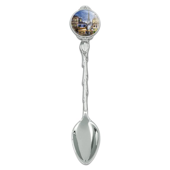 Old Paris France Eiffel Tower Novelty Collectible Demitasse Tea Coffee Spoon
