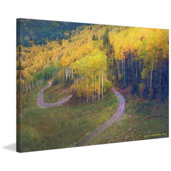 "Old Pass Road" Painting Print on Wrapped Canvas