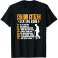 thumbnail image 1 of Old People Old Guy Gag Funny Senior Citizen Texting Code T-Shirt, 1 of 4
