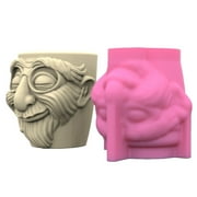 Old People Resins Molds Flower Pots Silicone Molds Succulents Planter Vases Mould