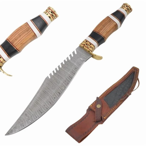 Old Ram Custom Handmade Damascus Hunting Knife