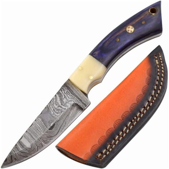 Old Ram Custom Handmade Damascus Skinner Knife