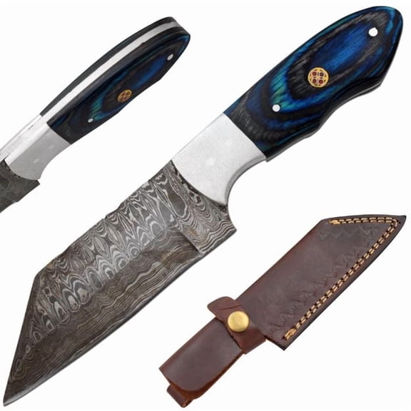 Old Ram Custom Handmade Full Tang Real Damascus Steel Blade