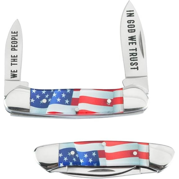 Old Ram Dual-Blade Folding Knife - Razor-Sharp EDC for Outdoor Hunting, Camping & Survival Adventures | Compact Lockback Design