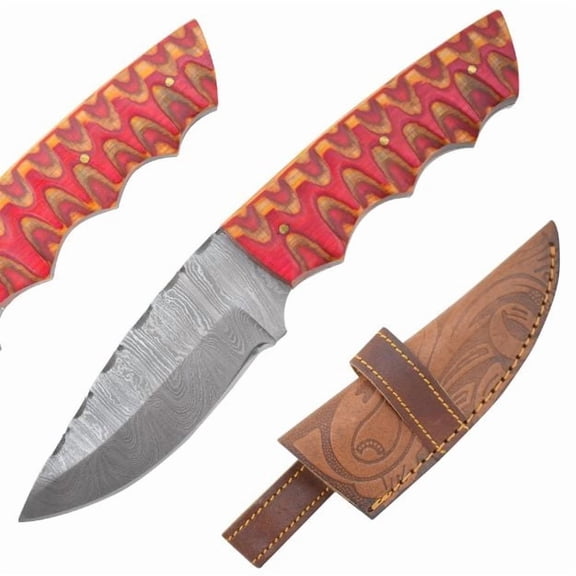 Old Ram Handmade BL Damascus Blade Hunting Knife