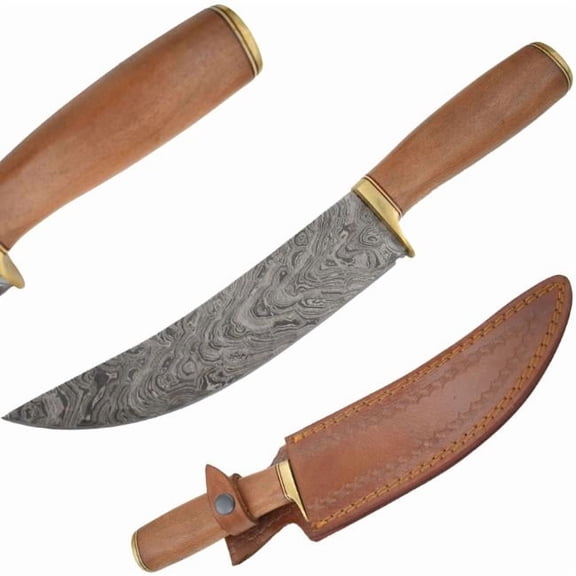 Old Ram Handmade Custom Damascus Full Tang Hunting knife.