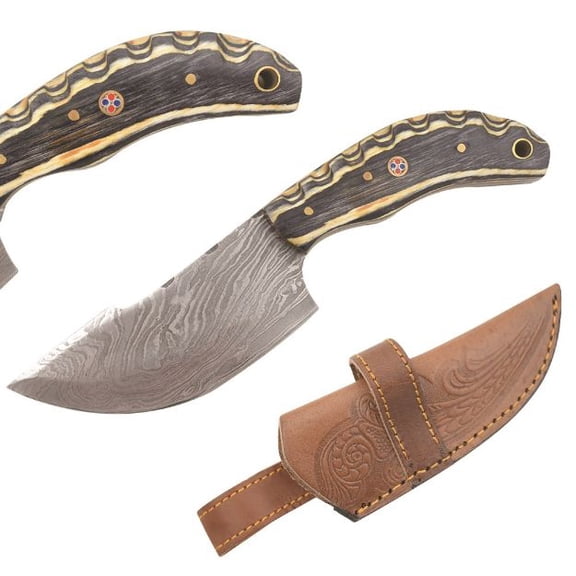 Old Ram Handmade Custom Damascus Hunting Knife