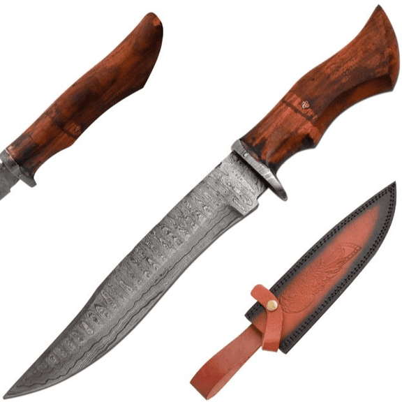 Old Ram Handmade Custom Damascus Hunting Knife