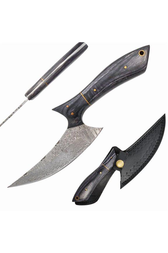 Handmade Custom Damascus Hunting Knife