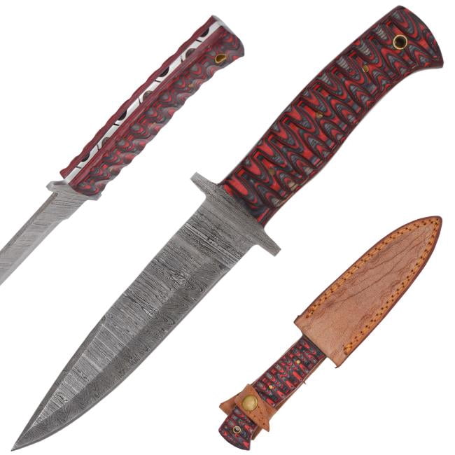 Old Ram Handmade Damascus Blade Hunting Knife