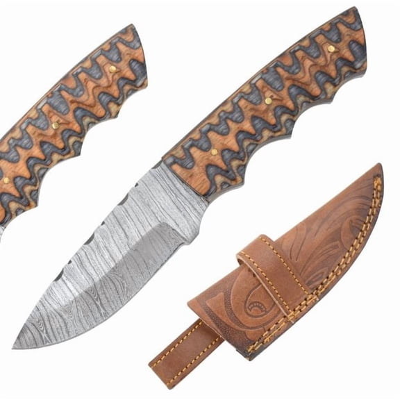Old Ram Handmade Damascus Blade Hunting Knife