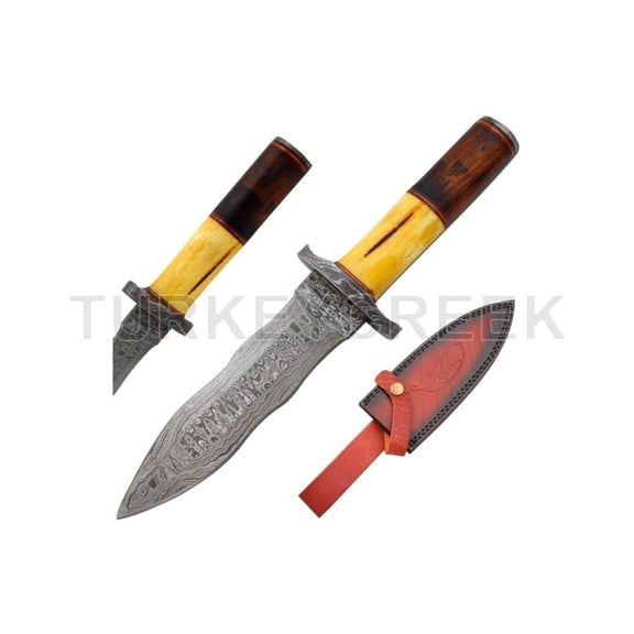 Old Ram Handmade Damascus Full Tang Fully Functional Hunting Blade